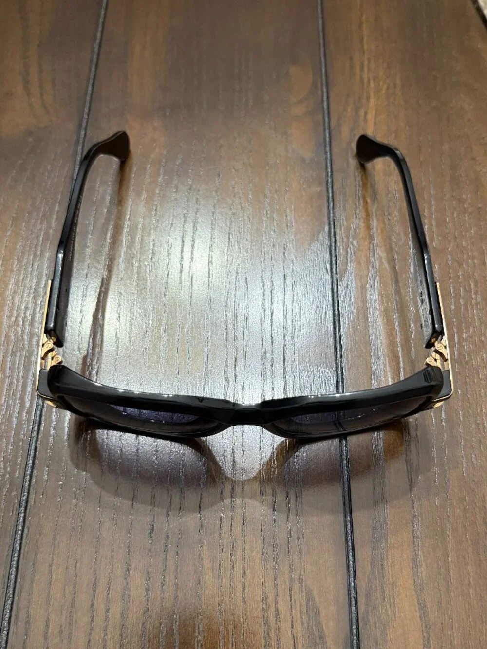 NEW Cazal Sunglasses 623/3 Black Gold Grey Gradient Lenses